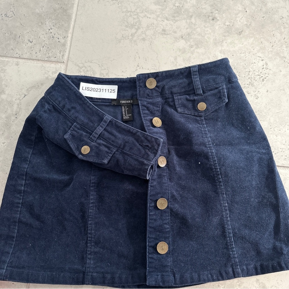 Velvet Blue skirt